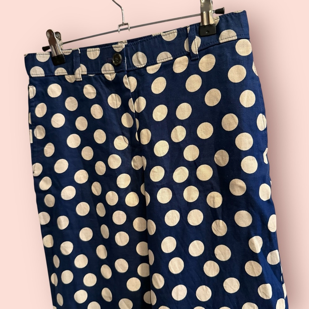 J. Crew Harbor pant in dot linen - Picture 4 of 8